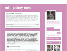 Tablet Screenshot of misspointytoes.tumblr.com