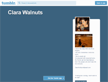 Tablet Screenshot of clarawalnuts.tumblr.com