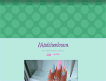 Tablet Screenshot of maedchenkram.tumblr.com