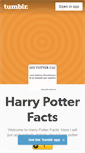 Mobile Screenshot of harrypotter-facts.tumblr.com