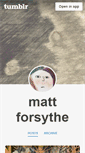 Mobile Screenshot of mattforsythe.tumblr.com