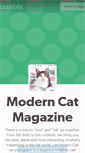 Mobile Screenshot of moderncatmag.tumblr.com