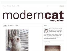 Tablet Screenshot of moderncatmag.tumblr.com