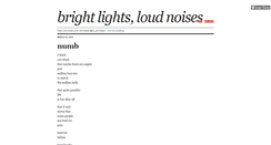 Desktop Screenshot of brightlightsloudnoises.tumblr.com