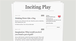 Desktop Screenshot of incitingplay.tumblr.com