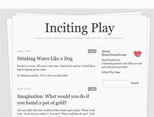 Tablet Screenshot of incitingplay.tumblr.com