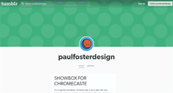 Desktop Screenshot of paulfosterdesign.tumblr.com