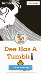 Mobile Screenshot of dee-has-a.tumblr.com