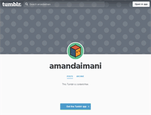 Tablet Screenshot of amandaimani.tumblr.com