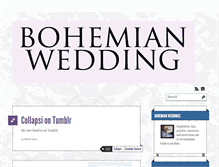 Tablet Screenshot of bohemianwedding.tumblr.com