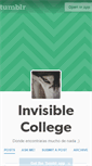 Mobile Screenshot of myinvisiblecollege.tumblr.com