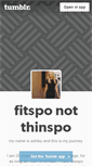 Mobile Screenshot of fitspo--not--thinspo.tumblr.com