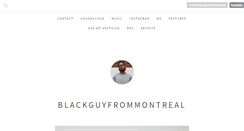 Desktop Screenshot of blackguyfrommontreal.tumblr.com