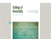 Tablet Screenshot of etchingsofimmortality.tumblr.com