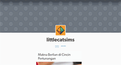 Desktop Screenshot of littlecatsims.tumblr.com