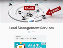 Tablet Screenshot of lead-management-services.tumblr.com