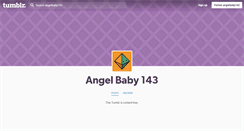 Desktop Screenshot of angelbaby143.tumblr.com