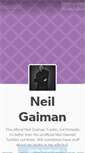 Mobile Screenshot of neil-gaiman.tumblr.com