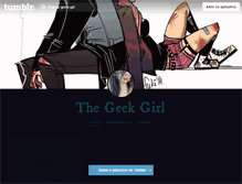 Tablet Screenshot of geek-girl.tumblr.com