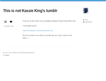 Tablet Screenshot of kassieking.tumblr.com