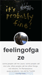 Mobile Screenshot of feelingofgaze.tumblr.com