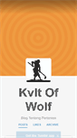 Mobile Screenshot of kvltofwolf.tumblr.com