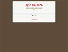Tablet Screenshot of agusmaulana.tumblr.com