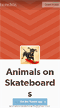 Mobile Screenshot of animalsonskateboards.tumblr.com