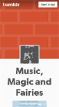 Mobile Screenshot of musicmagicandfairies.tumblr.com