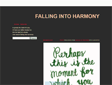 Tablet Screenshot of fallingintoharmony.tumblr.com