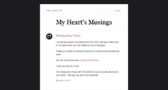 Desktop Screenshot of heartmusings.tumblr.com