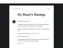 Tablet Screenshot of heartmusings.tumblr.com