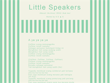 Tablet Screenshot of littlespeakers.tumblr.com