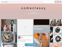 Tablet Screenshot of comeclassy.tumblr.com