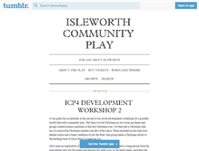 Tablet Screenshot of isleworthplay.tumblr.com