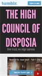 Mobile Screenshot of highcouncilofdisposia.tumblr.com