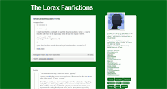 Desktop Screenshot of loraxfanfictions.tumblr.com