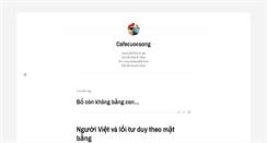 Desktop Screenshot of cafecuocsong.tumblr.com