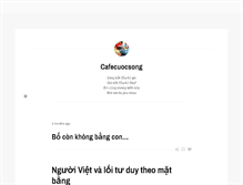 Tablet Screenshot of cafecuocsong.tumblr.com