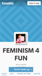 Mobile Screenshot of feminism4fun.tumblr.com