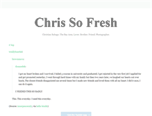 Tablet Screenshot of chrissofresh.tumblr.com