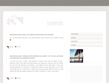 Tablet Screenshot of livealittle.tumblr.com