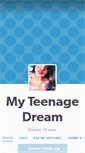 Mobile Screenshot of myteenagersdreeam.tumblr.com