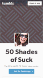 Mobile Screenshot of 50shadesofsuck.tumblr.com