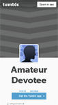 Mobile Screenshot of amateurdevotee.tumblr.com