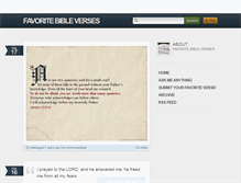 Tablet Screenshot of favoritebibleverses.tumblr.com