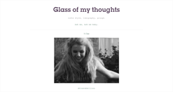 Desktop Screenshot of glassofmythoughts.tumblr.com