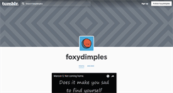 Desktop Screenshot of foxydimples.tumblr.com