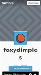 Mobile Screenshot of foxydimples.tumblr.com