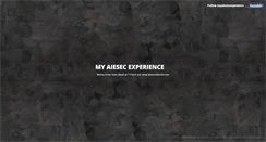 Desktop Screenshot of myaiesecexperience.tumblr.com